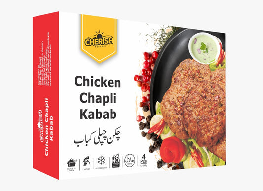 Chicken Chapli Kabab - Peshawari Style Frozen Kababs | Cherish Foods