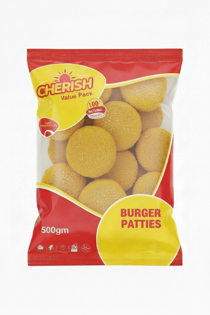 Chicken Burger Patty - Frozen Chicken Patties Pakistan | Cherish Foods