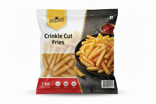 Crinkle Cut Fries 1kg - No Urdu