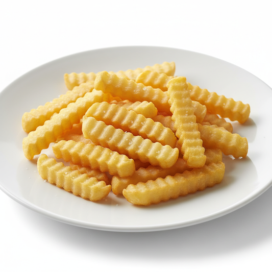 Crinkle Cut Fries - Golden Yellow