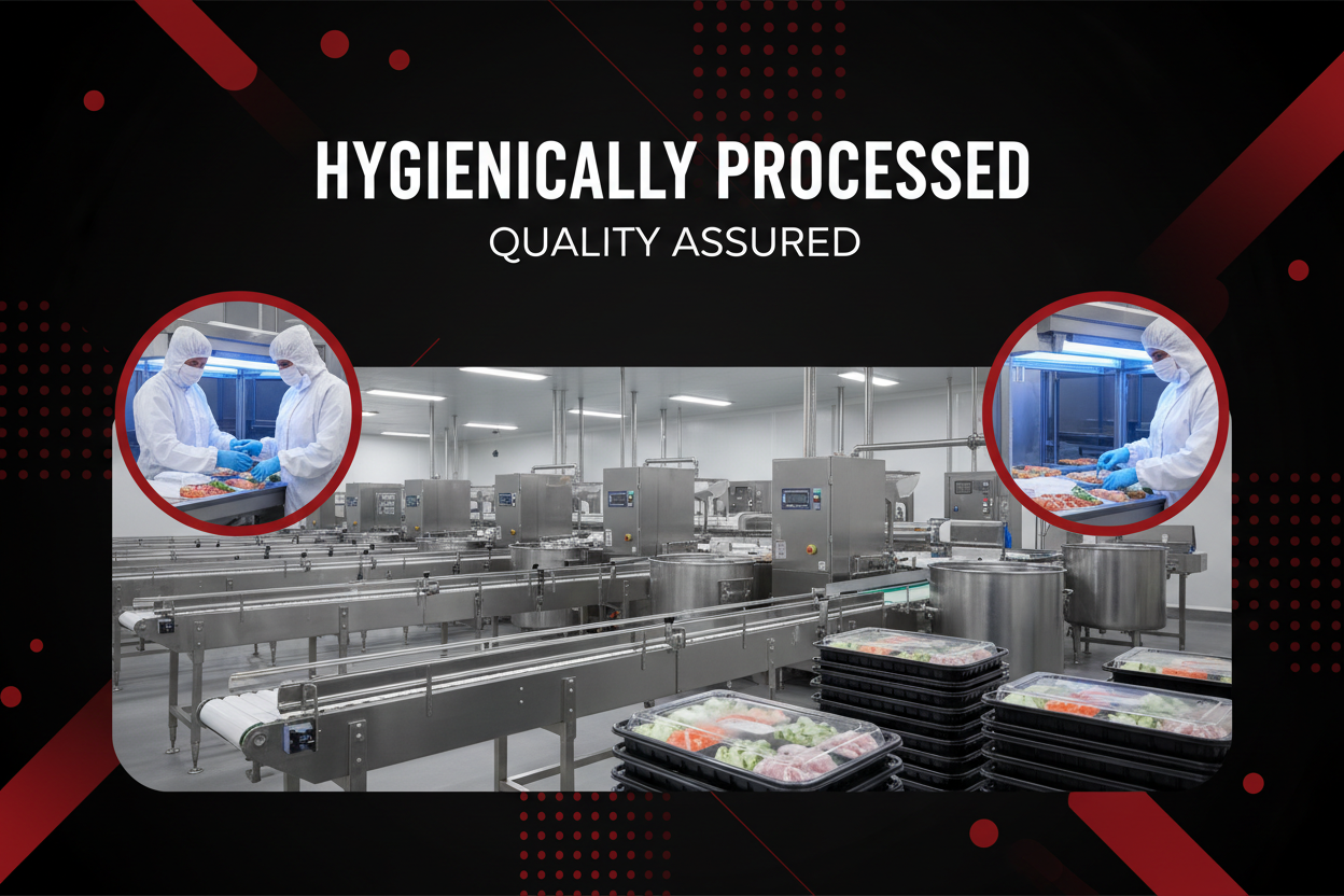 Hygienically Processed Quality Assured Banner - Clean