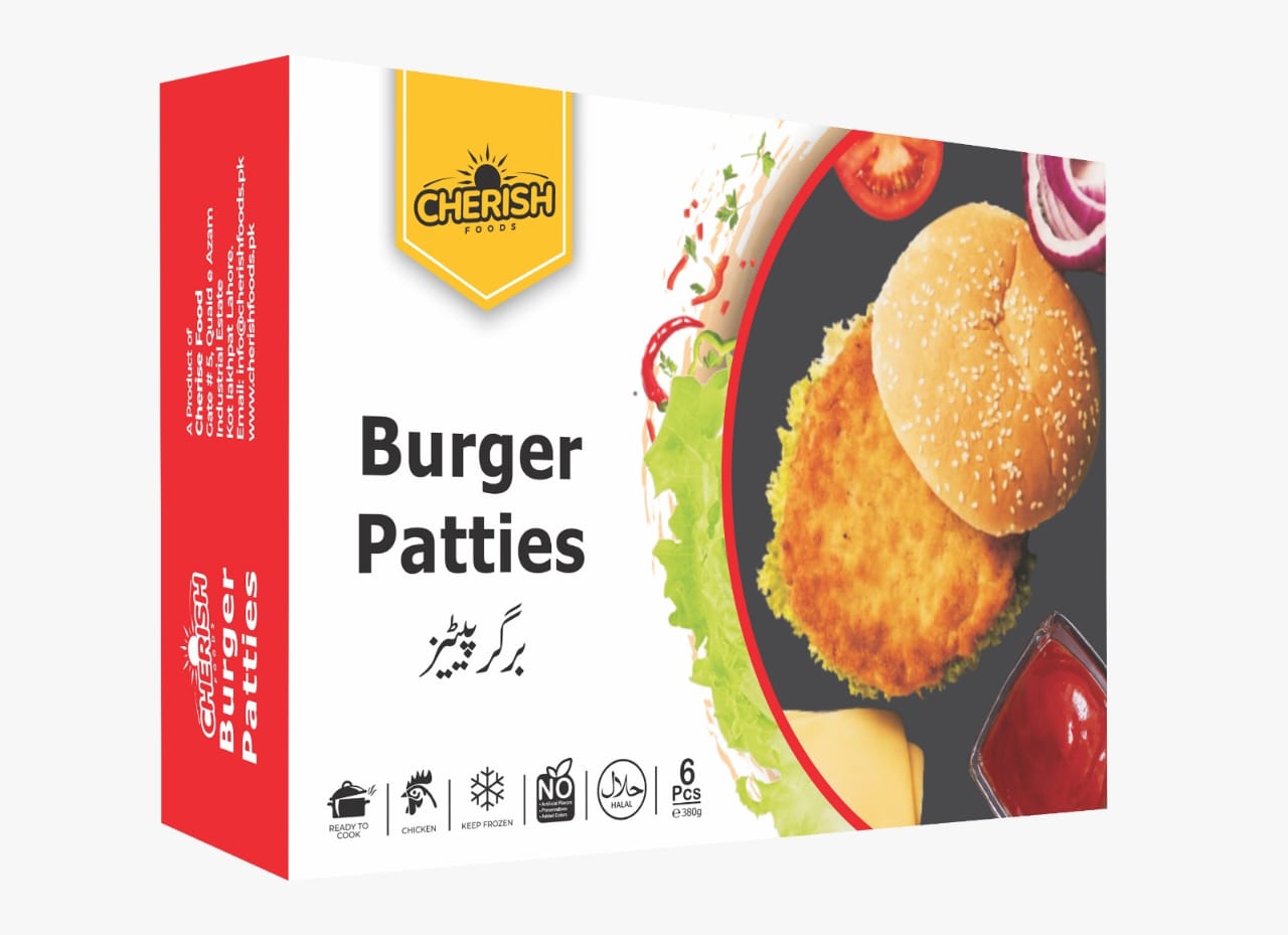 Chicken Burger Patty - Frozen Chicken Patties Pakistan | Cherish Foods